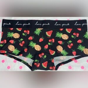 Victoria’s Secret Pink cotton boyshort panty Panties pink Panties black panties